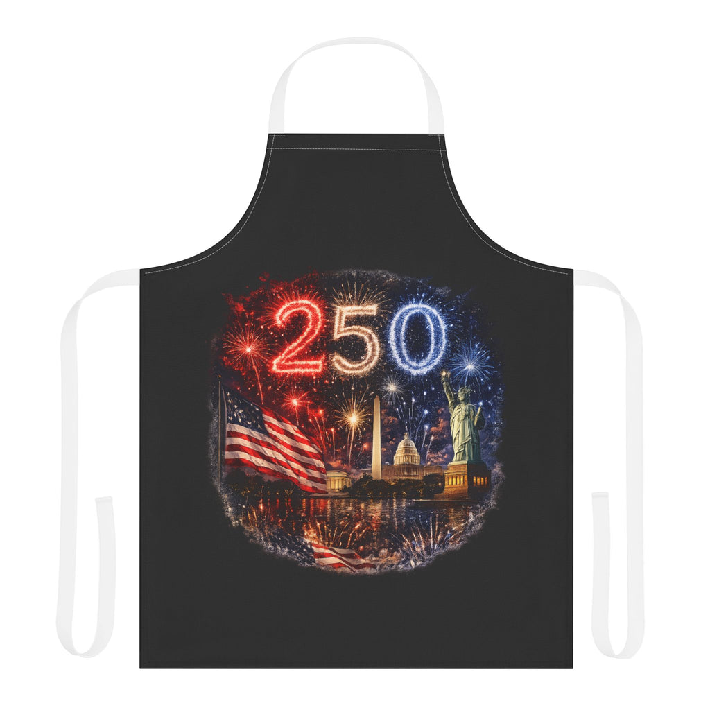 America's 250th Fireworks Celebration Apron — Patriotic BBQ & Fourth of July Cooking Apron