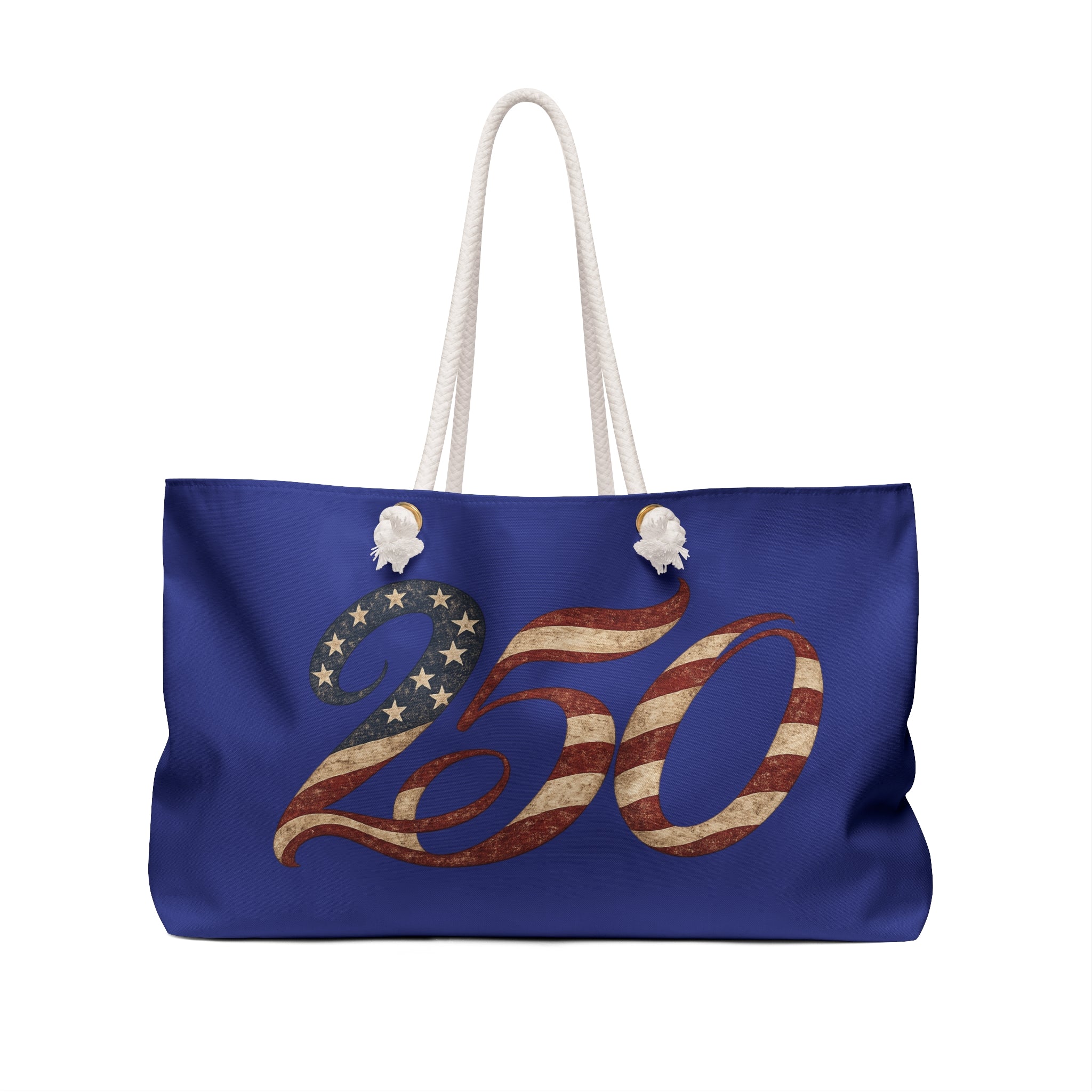 Patriotic '250' Flag Weekender Bag – Americana Travel Tote for Fourth of July & Memorial Day