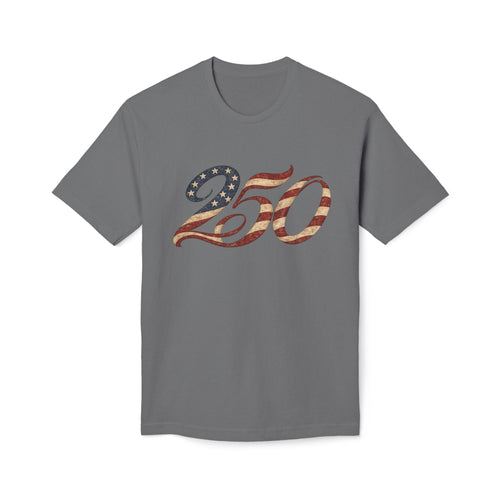 250 American Flag Number T-Shirt — Patriotic 250th Anniversary Tee