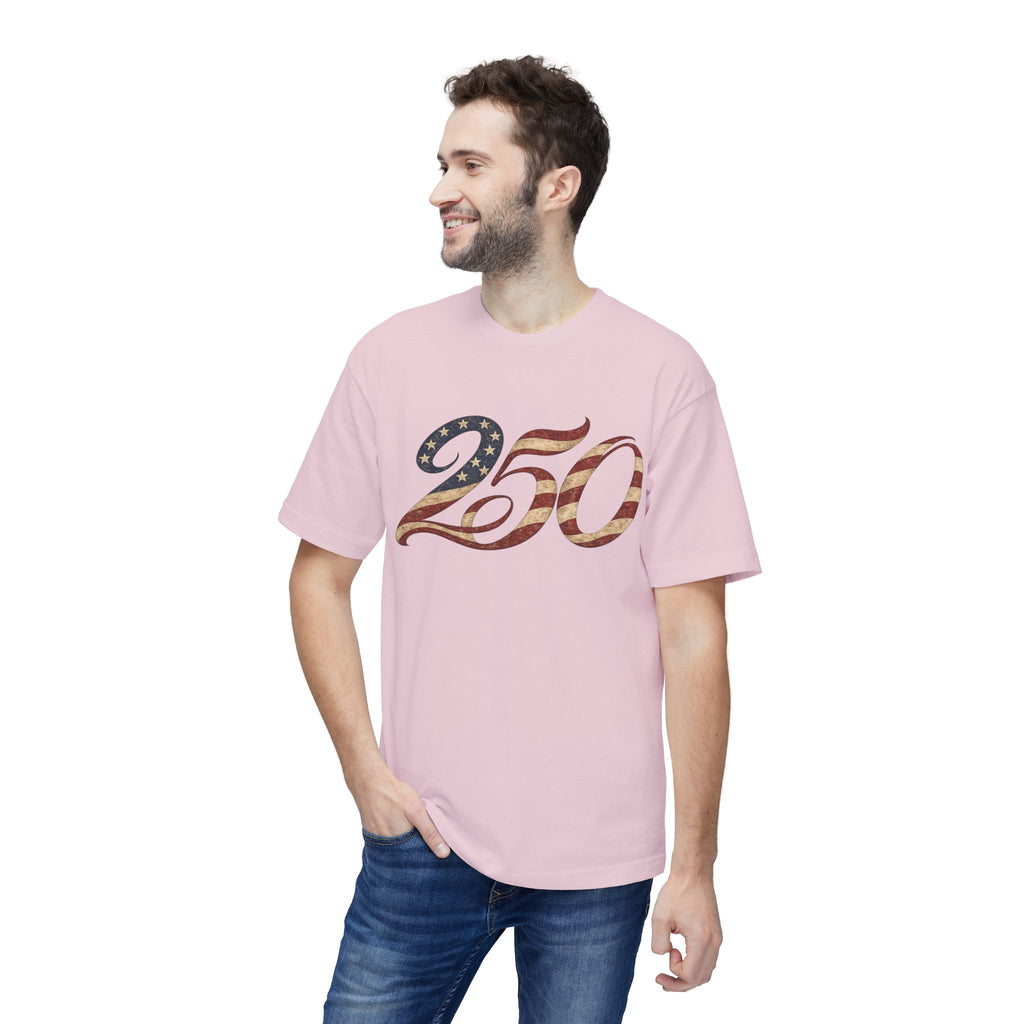 250 American Flag Number T-Shirt — Patriotic 250th Anniversary Tee