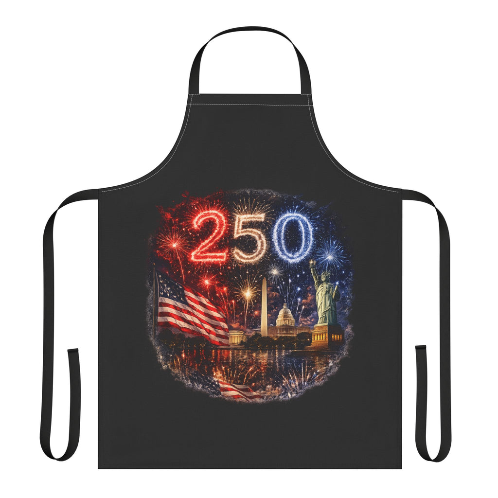 America's 250th Fireworks Celebration Apron — Patriotic BBQ & Fourth of July Cooking Apron