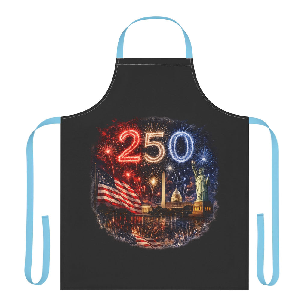 America's 250th Fireworks Celebration Apron — Patriotic BBQ & Fourth of July Cooking Apron